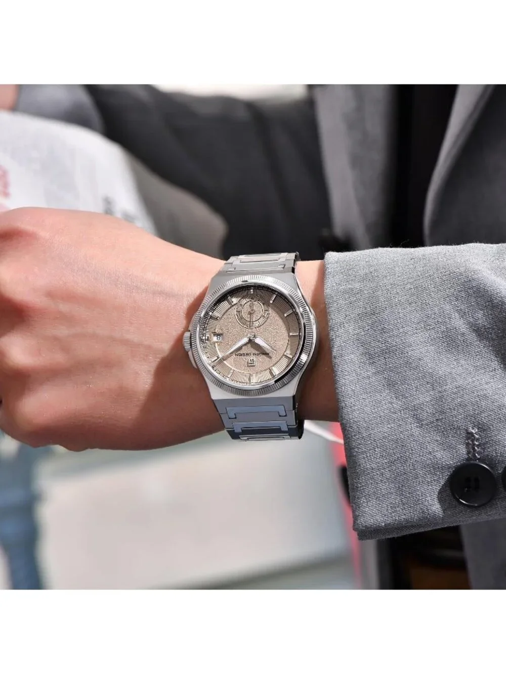 Men's Yellow PD-YS029 New Automatic Stainless Steel Mechanical Wrist Watch